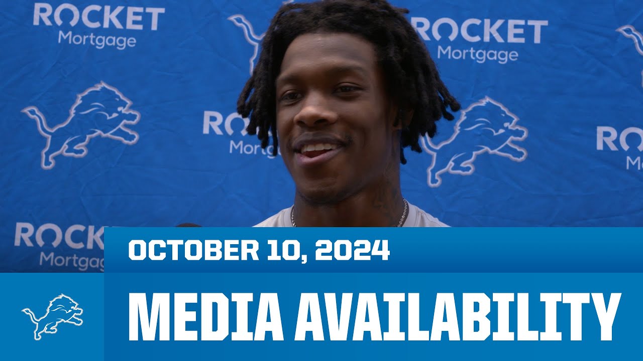 Detroit Lions players meet with the media | October 10, 2024 Detroit Lions players meet with the media | October 10, 2024