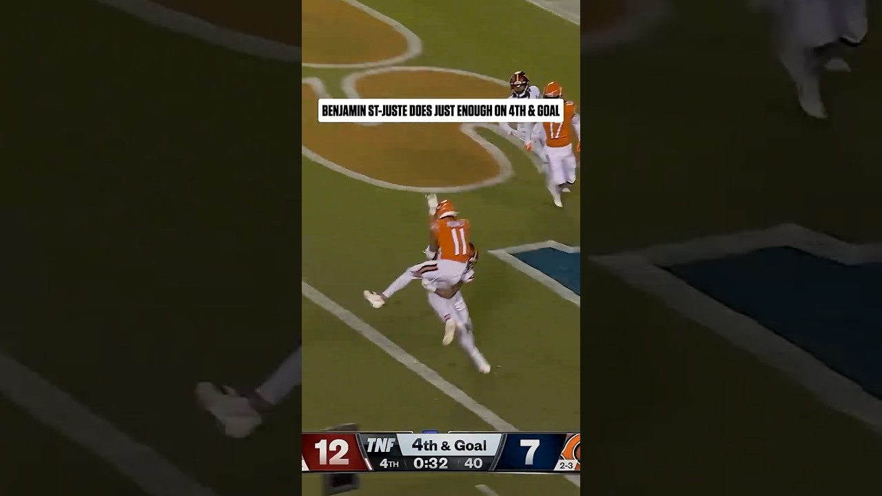 GREATEST GAME WINNING TACKLES: Benjamin St Juste does JUST ENOUGH on 4th & Goal GREATEST GAME WINNING TACKLES: Benjamin St Juste does JUST ENOUGH on 4th & Goal