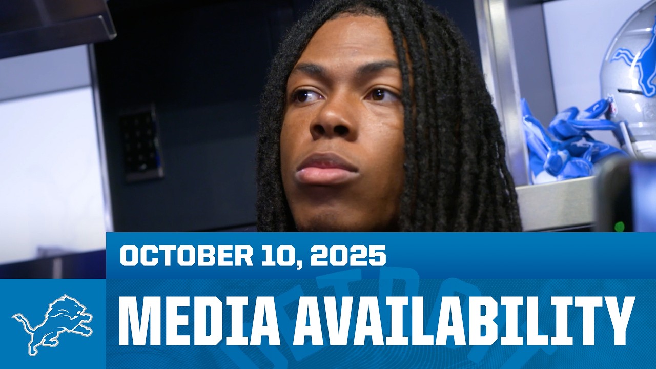 Alim McNeill and Jahmyr Gibbs meet with the media | October 10, 2025 Alim McNeill and Jahmyr Gibbs meet with the media | October 10, 2025