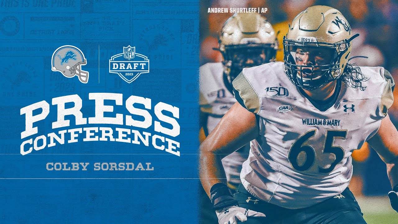 Colby Sorsdal speaks to the media on April 29 Colby Sorsdal speaks to the media on April 29