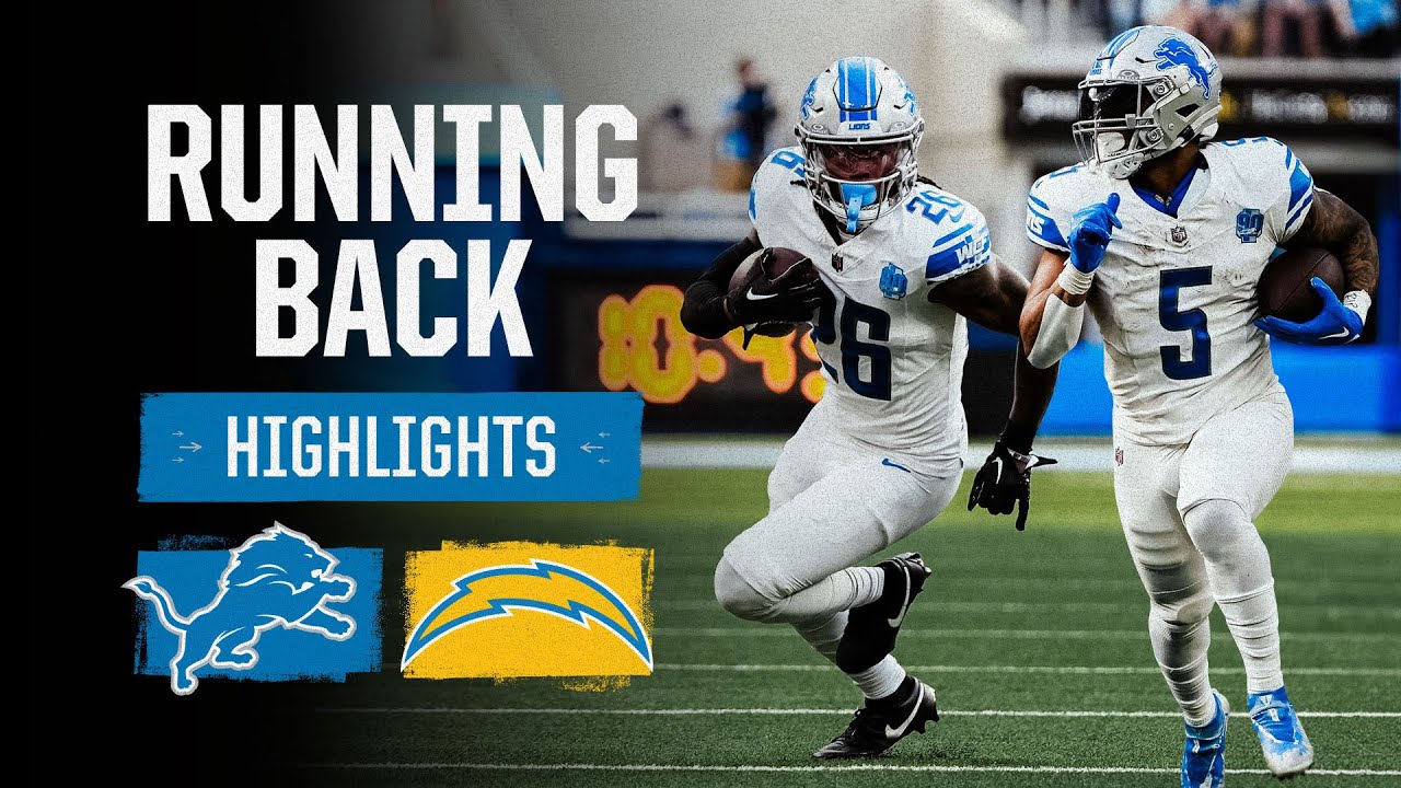 David Montgomery and Jahmyr Gibbs BALLED OUT | Lions at Chargers running back highlights David Montgomery and Jahmyr Gibbs BALLED OUT | Lions at Chargers running back highlights