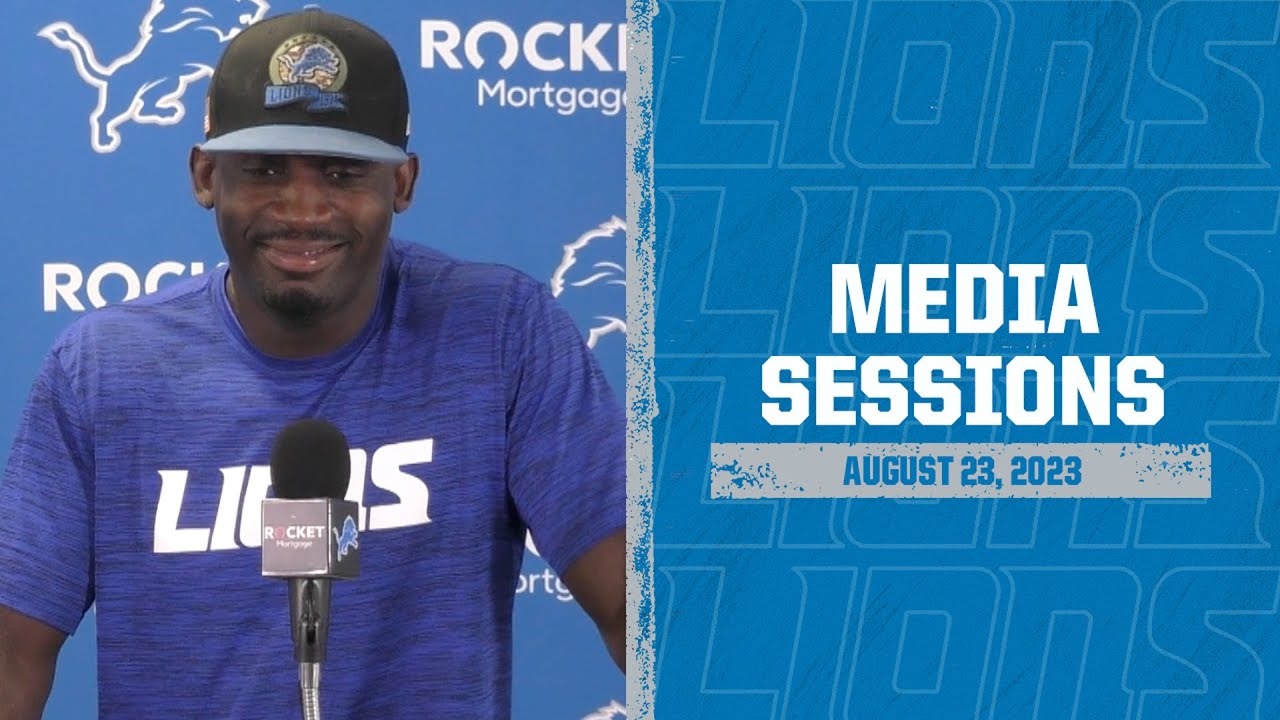 Scottie Montgomery meets with the media on August 23 | Detroit Lions Scottie Montgomery meets with the media on August 23 | Detroit Lions