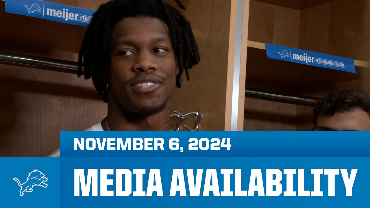 Detroit Lions players meet with the media | November 6, 2024 Detroit Lions players meet with the media | November 6, 2024
