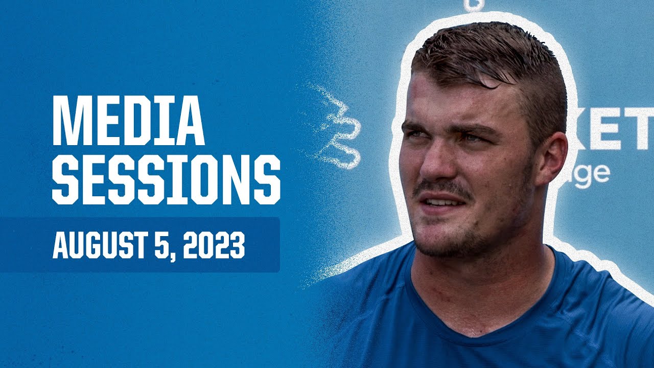 Detroit Lions players meet with the media on August 5 | 2023 Training Camp Day 11 Detroit Lions players meet with the media on August 5 | 2023 Training Camp Day 11