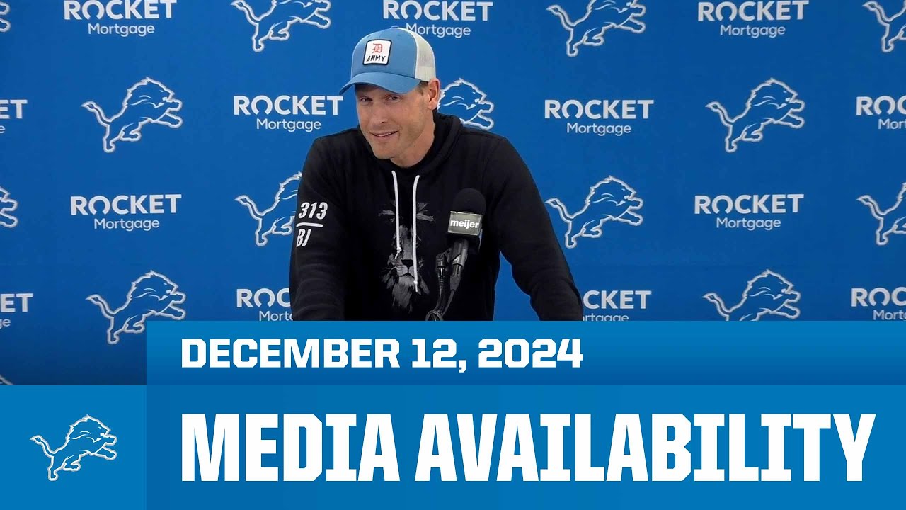 Detroit Lions coordinators meet with the media | December 12, 2024 Detroit Lions coordinators meet with the media | December 12, 2024