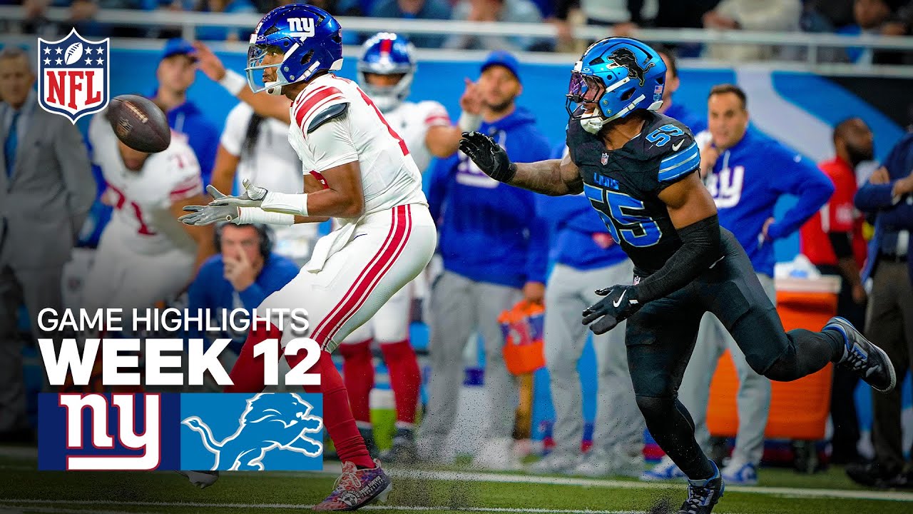 New York Giants vs Detroit Lions Game Highlights | 2025 NFL Season Week 12 New York Giants vs Detroit Lions Game Highlights | 2025 NFL Season Week 12