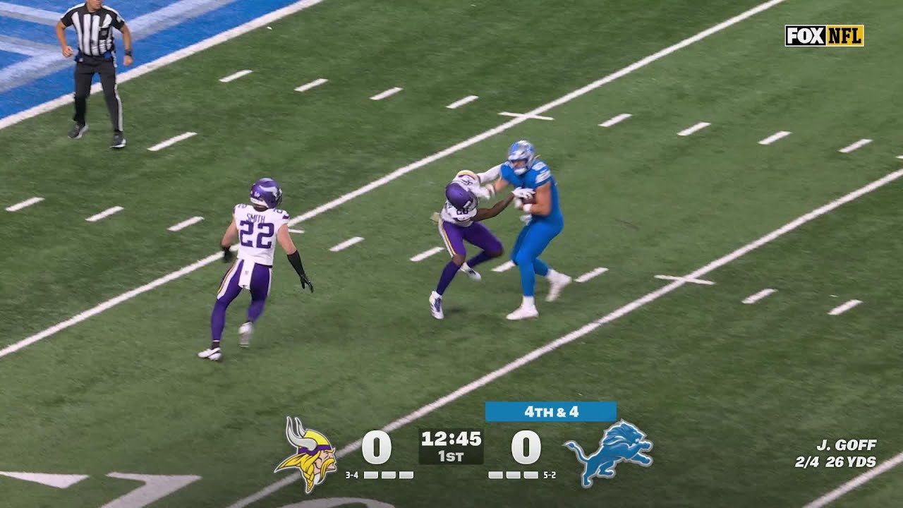 Sam LaPorta will NOT go down on his way to the endzone Sam LaPorta will NOT go down on his way to the endzone