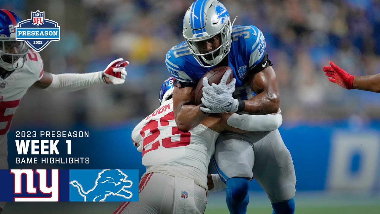 New York Giants vs. Detroit Lions | 2023 Preseason Week 1 Game Highlights New York Giants vs. Detroit Lions | 2023 Preseason Week 1 Game Highlights