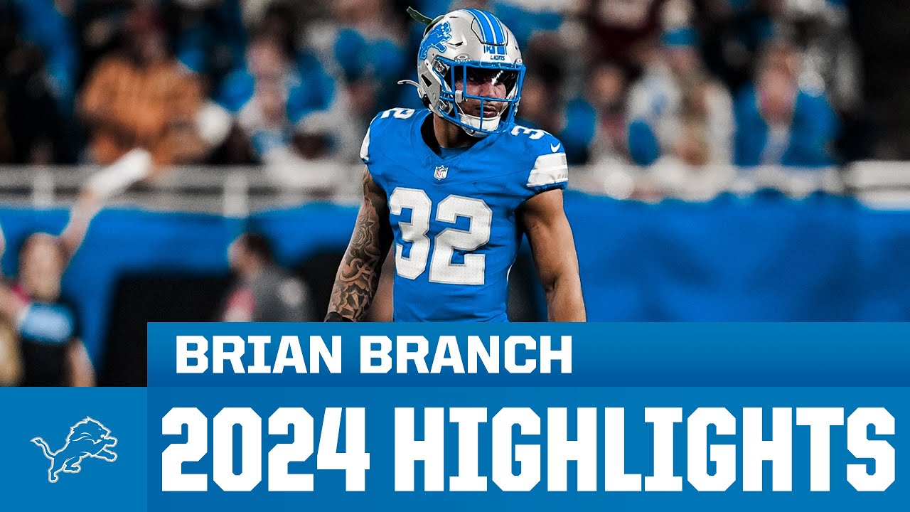 Brian Branch highlights | 2024 Detroit Lions Brian Branch highlights | 2024 Detroit Lions