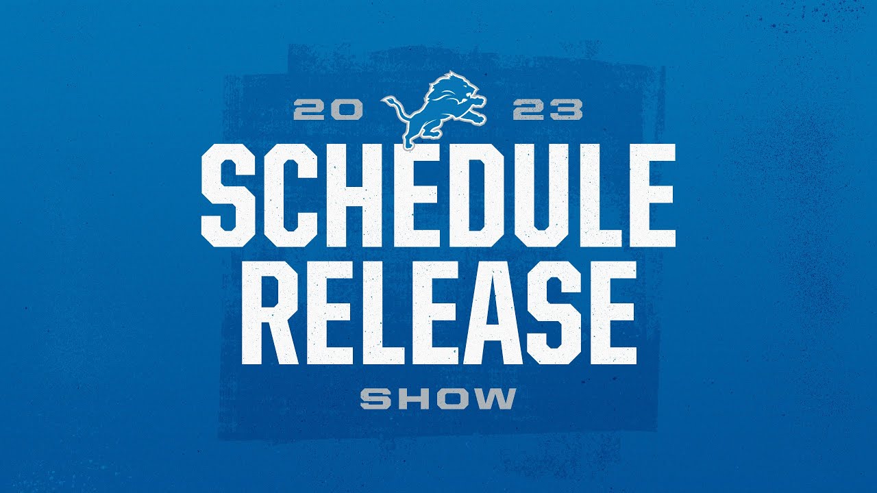 Detroit Lions 2023 Schedule Release Show Detroit Lions 2023 Schedule Release Show