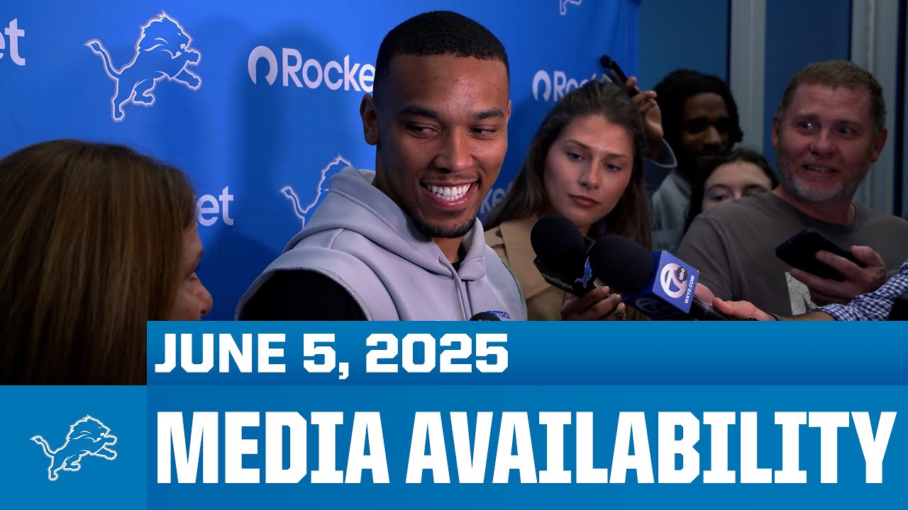 Detroit Lions players meet with the media | June 5, 2025 Detroit Lions players meet with the media | June 5, 2025