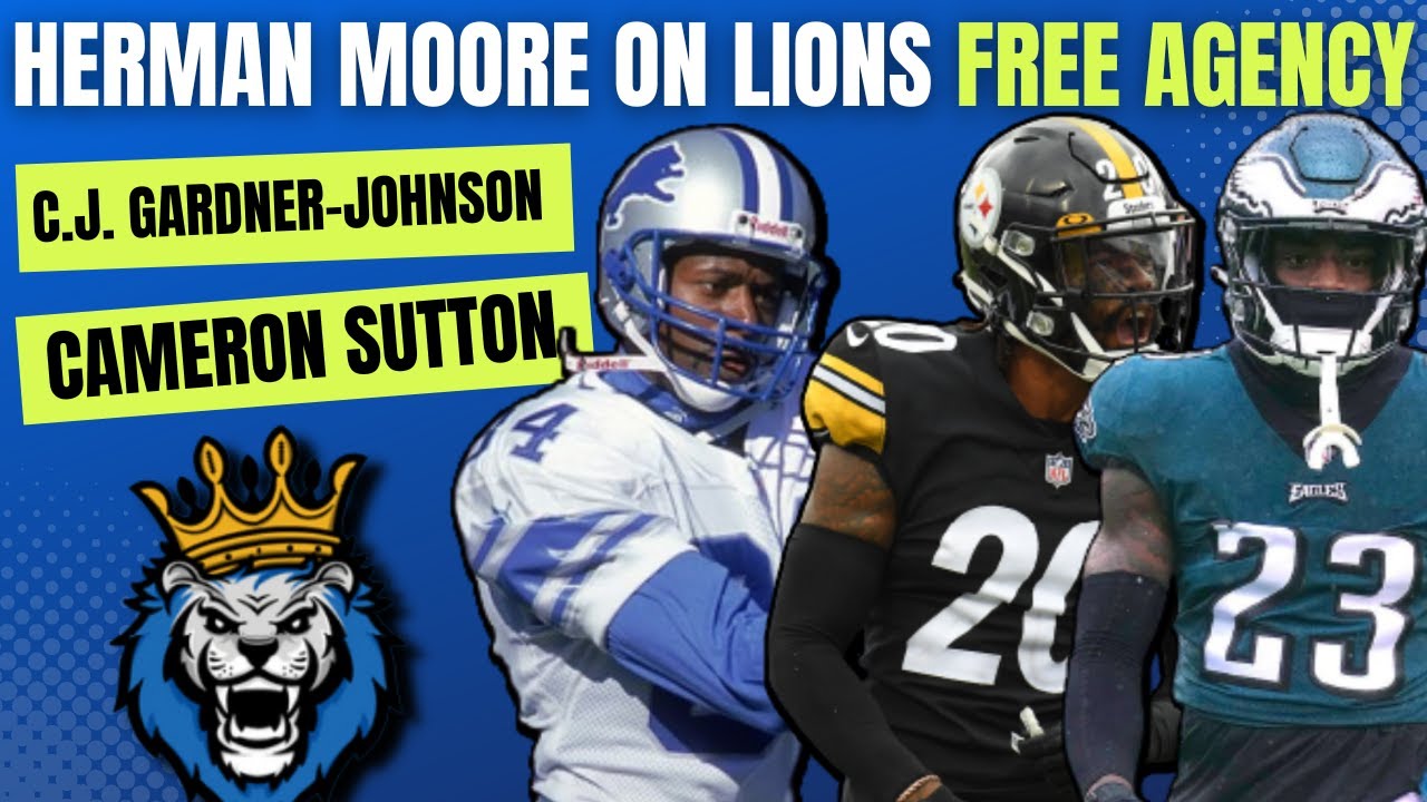 Herman Moore Lions Free Agency Ft. Marvin Jones Jr., C.J. Gardner-Johnson, & Cameron Sutton Herman Moore Lions Free Agency Ft. Marvin Jones Jr., C.J. Gardner-Johnson, & Cameron Sutton