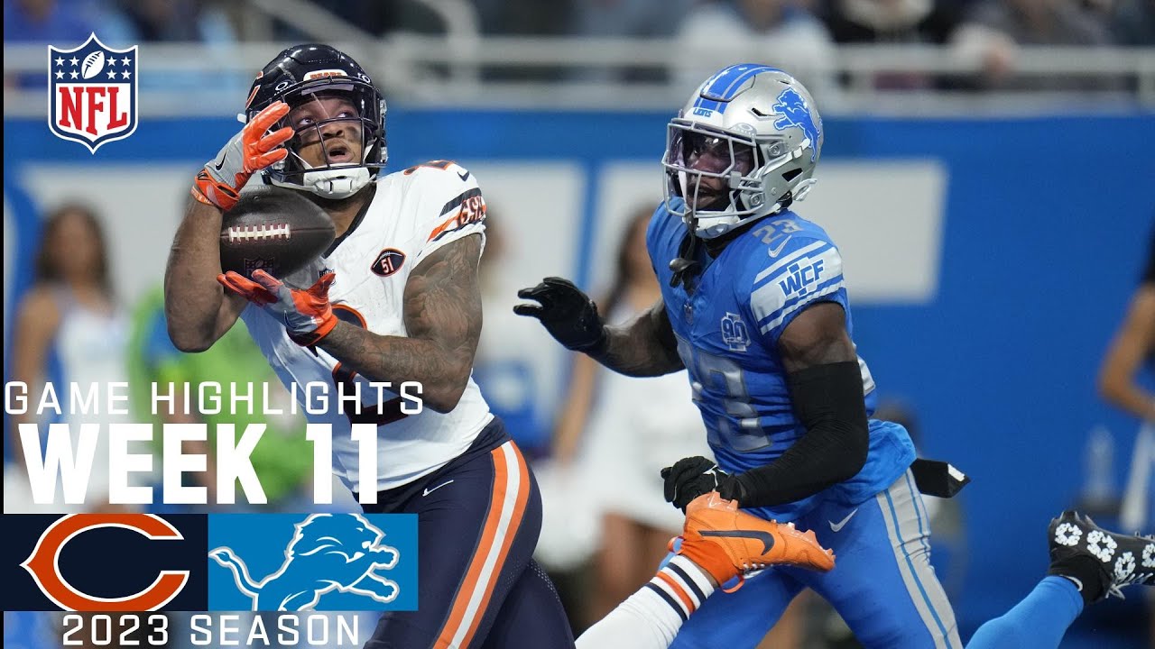Chicago Bears vs. Detroit Lions | 2023 Week 11 Game Highlights Chicago Bears vs. Detroit Lions | 2023 Week 11 Game Highlights