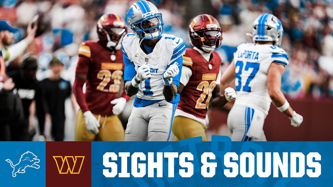 Sights and Sounds: CAN’T MISS: Jameson Williams mic’d up in Detroit’s 44-22 win at Washington Sights and Sounds: CAN’T MISS: Jameson Williams mic’d up in Detroit’s 44-22 win at Washington
