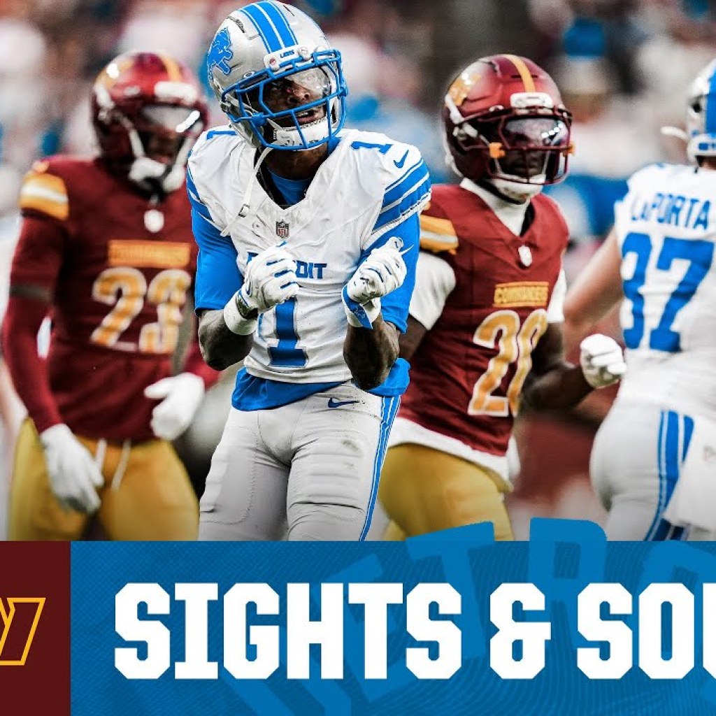 Sights and Sounds: CAN’T MISS: Jameson Williams mic’d up in Detroit’s 44-22 win at Washington Sights and Sounds: CAN’T MISS: Jameson Williams mic’d up in Detroit’s 44-22 win at Washington