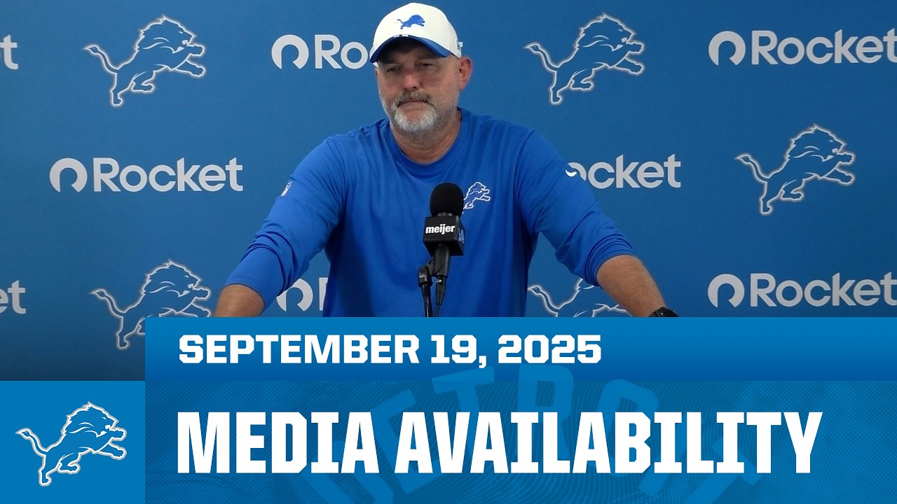 Detroit Lions coordinators meet with the media | September 19, 2025 Detroit Lions coordinators meet with the media | September 19, 2025
