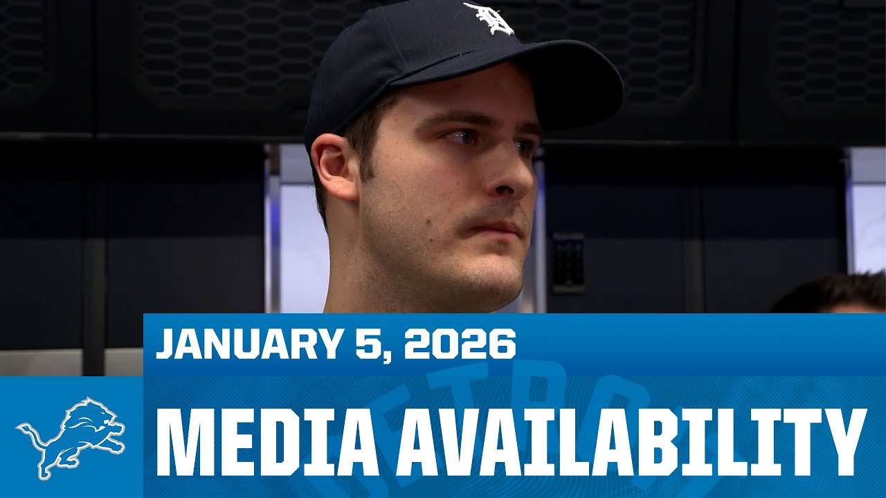 Detroit Lions players meet with the media | January 5, 2026 Detroit Lions players meet with the media | January 5, 2026