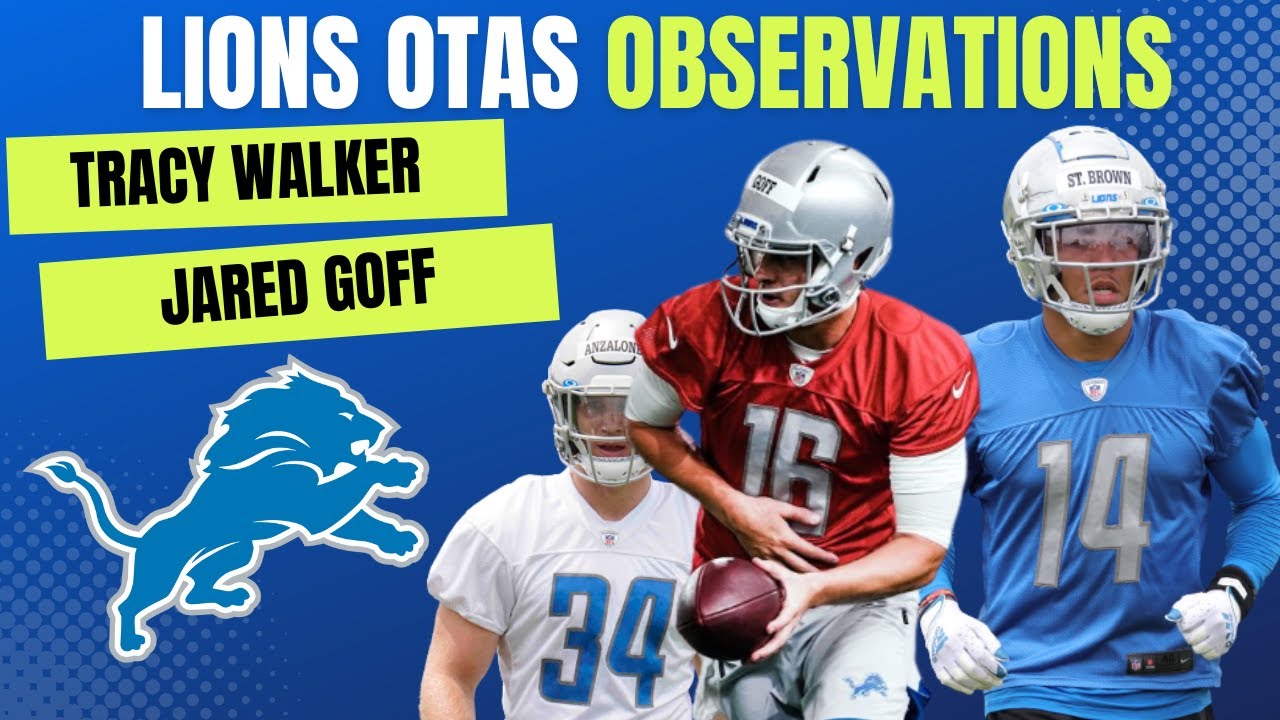 Detroit Lions OTAs Observations: Jameson Williams Talks, David Montgomery & Malcolm Rodriguez Injury Detroit Lions OTAs Observations: Jameson Williams Talks, David Montgomery & Malcolm Rodriguez Injury