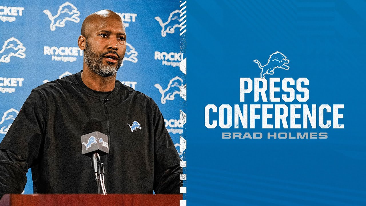 Executive Vice President and General Manager Brad Holmes’ end of season press conference Executive Vice President and General Manager Brad Holmes’ end of season press conference