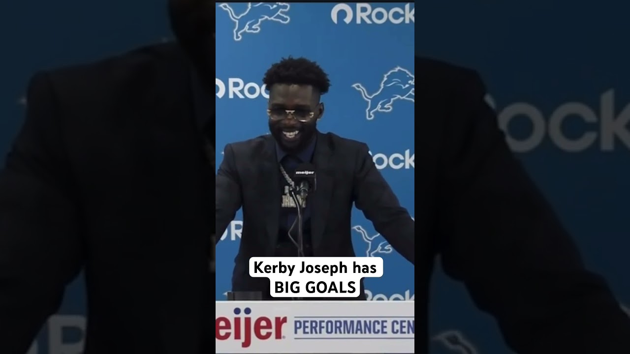 Kerby Joseph has BIG GOALS for the Detroit Lions. (Via @detroitlionsnfl) #onepride #football #nfl Kerby Joseph has BIG GOALS for the Detroit Lions. (Via @detroitlionsnfl) #onepride #football #nfl