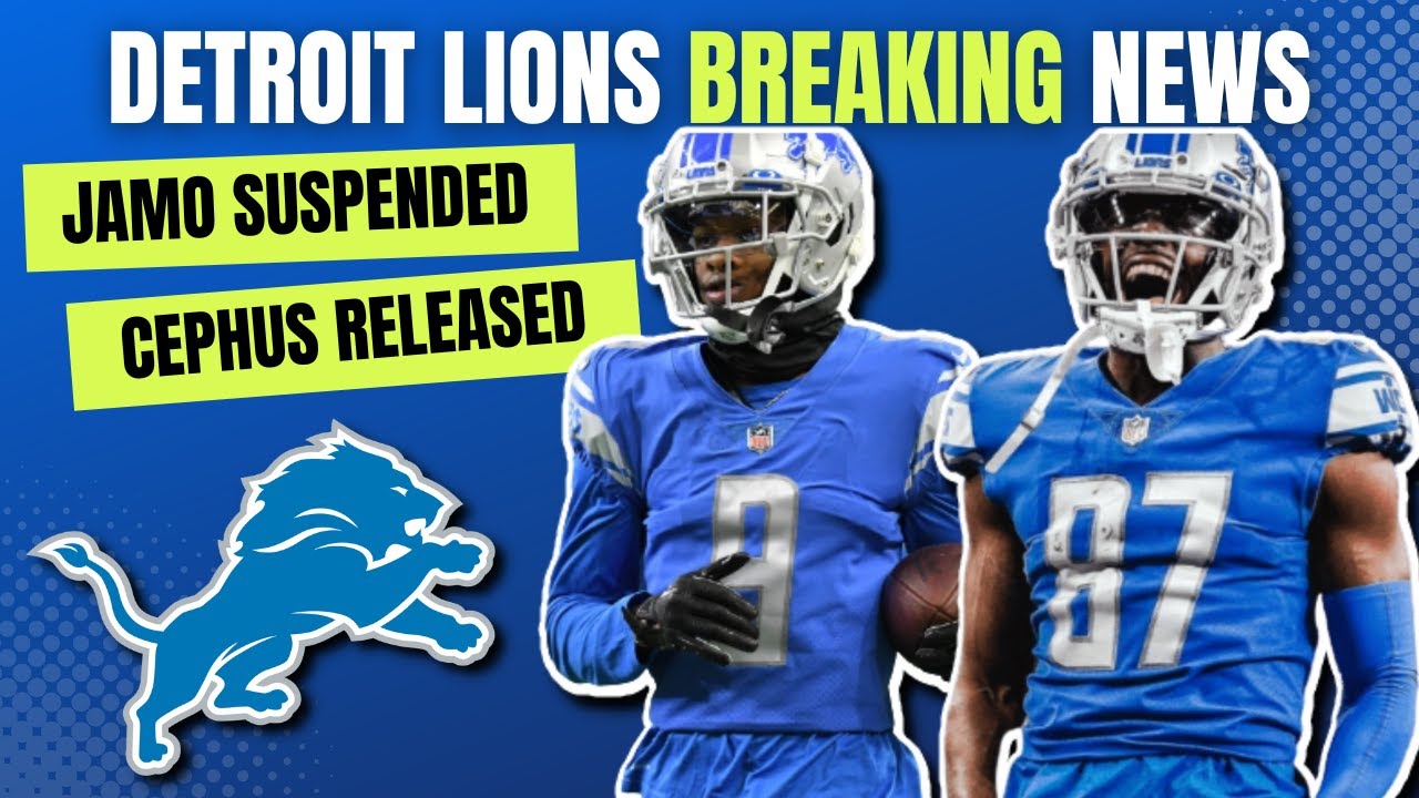 Jameson Williams SUSPENDED, C.J. Moore & Quintez Cephus RELEASED | Detroit Lions News Jameson Williams SUSPENDED, C.J. Moore & Quintez Cephus RELEASED | Detroit Lions News