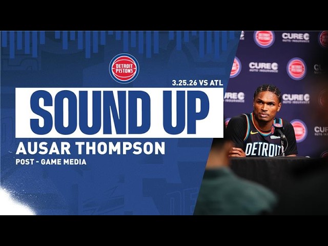 Post-Game Press Conference: Ausar Thompson | Pistons vs. Hawks | 03.25.26 Post-Game Press Conference: Ausar Thompson | Pistons vs. Hawks | 03.25.26