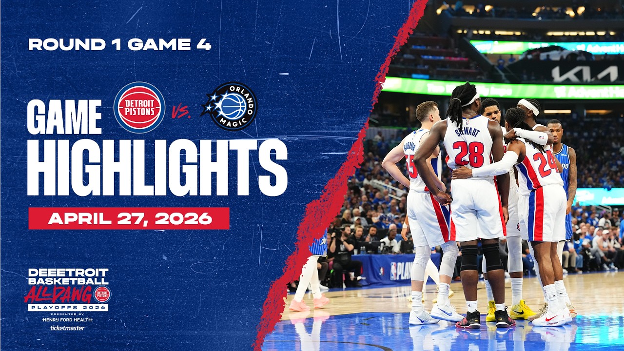 Detroit Pistons vs. Orlando Magic | GAME HIGHLIGHTS | 04.27.26 Detroit Pistons vs. Orlando Magic | GAME HIGHLIGHTS | 04.27.26