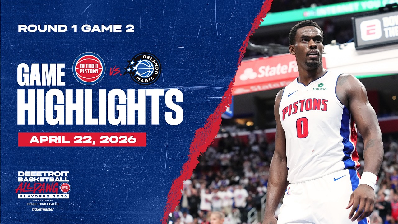 Detroit Pistons vs. Orlando Magic | GAME HIGHLIGHTS | 04.22.26 Detroit Pistons vs. Orlando Magic | GAME HIGHLIGHTS | 04.22.26