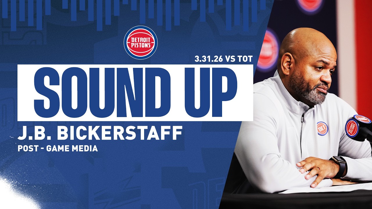Post-Game Press Conference: J.B. Bickerstaff | Pistons vs. Raptors | 03.31.26 Post-Game Press Conference: J.B. Bickerstaff | Pistons vs. Raptors | 03.31.26
