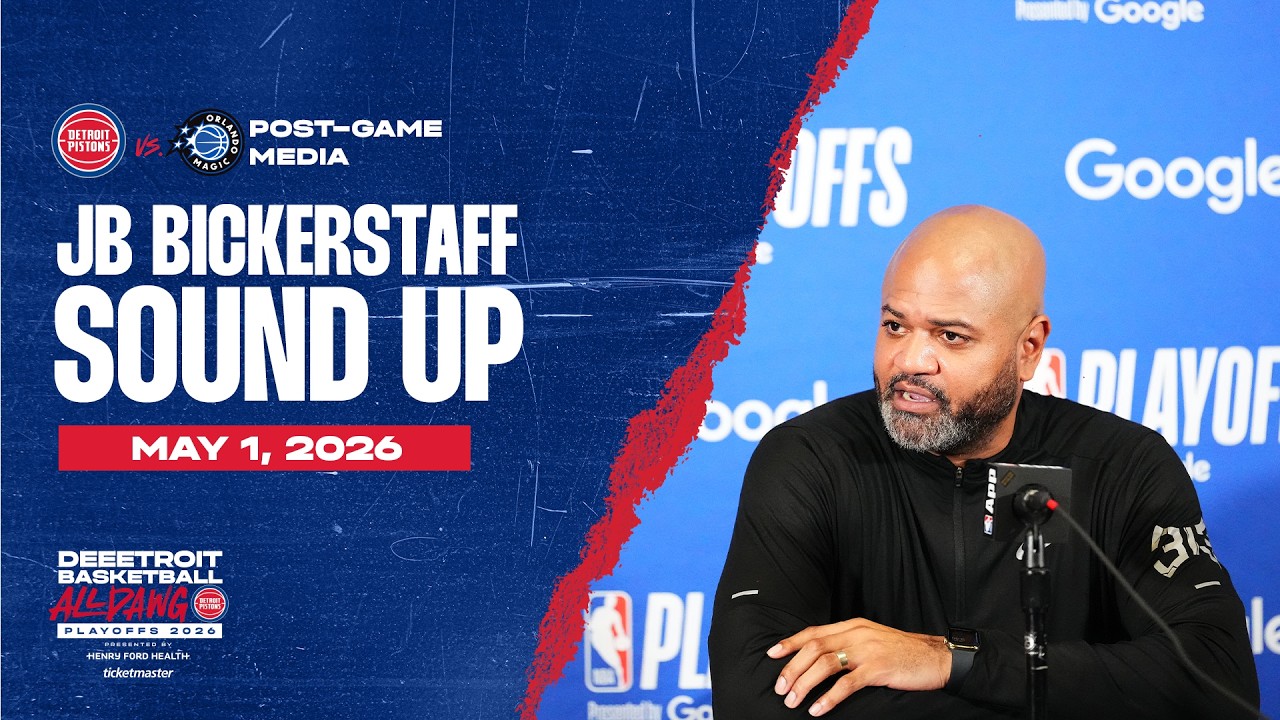 Game 6: Post-Game Press Conference: J.B. Bickerstaff | Pistons vs. Magic | 05.01.26 Game 6: Post-Game Press Conference: J.B. Bickerstaff | Pistons vs. Magic | 05.01.26