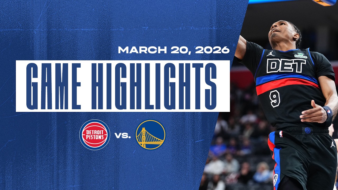 Pistons Clinch Playoff Berth with Win vs. Golden State | Game Highlights | 03.20.26 Pistons Clinch Playoff Berth with Win vs. Golden State | Game Highlights | 03.20.26