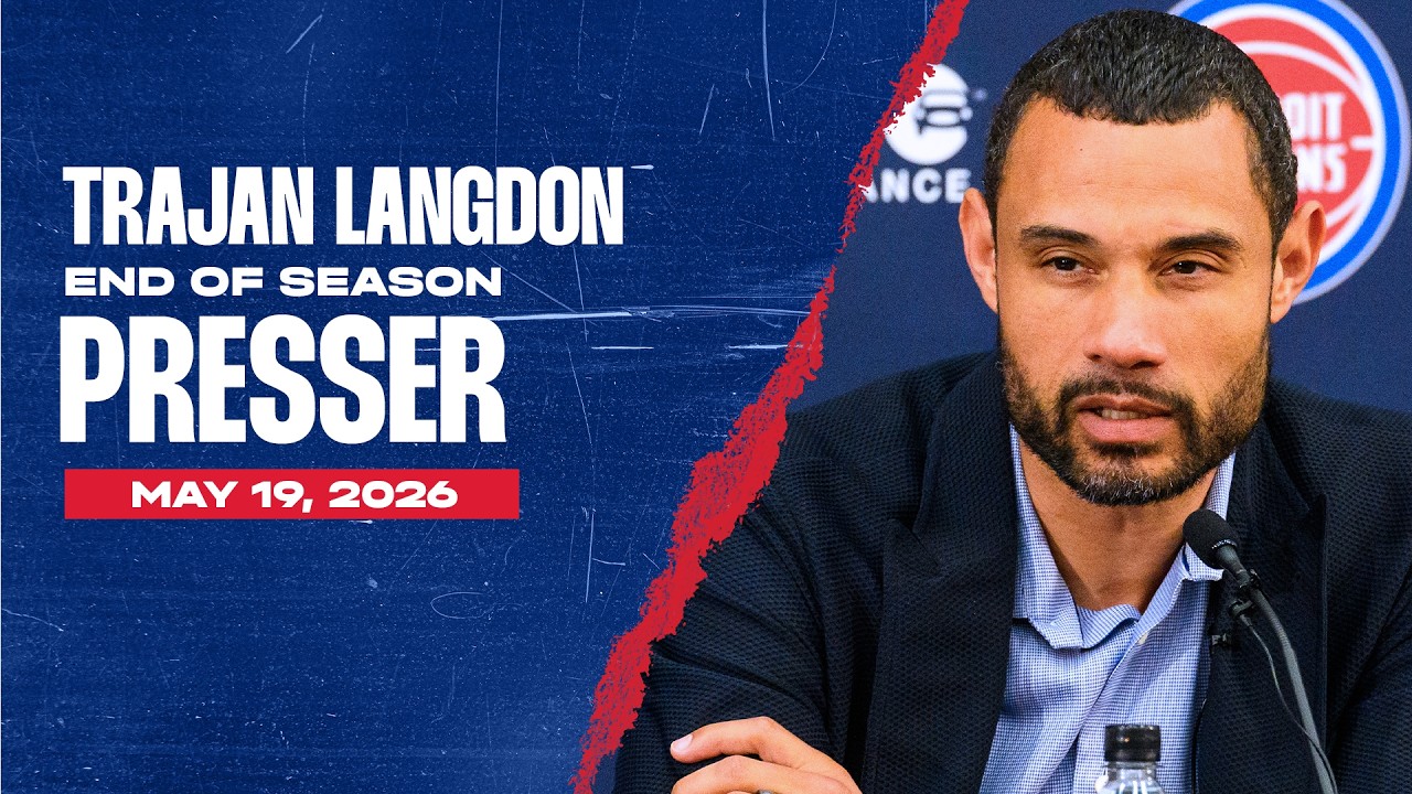 Trajan Langdon End of Season Press Conference | Detroit Pistons 2025-26 Trajan Langdon End of Season Press Conference | Detroit Pistons 2025-26