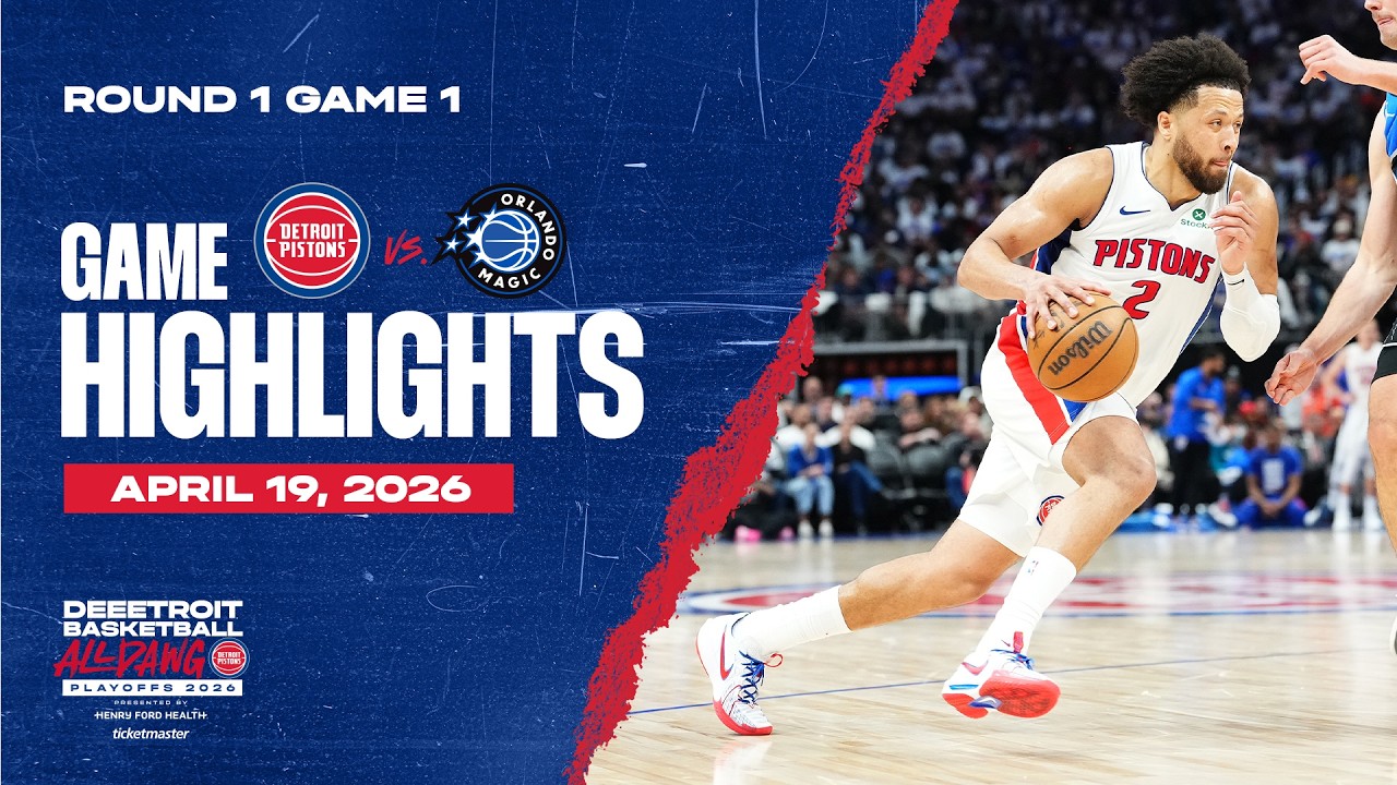 Detroit Pistons vs. Orlando Magic | GAME HIGHLIGHTS | 04.19.26 Detroit Pistons vs. Orlando Magic | GAME HIGHLIGHTS | 04.19.26