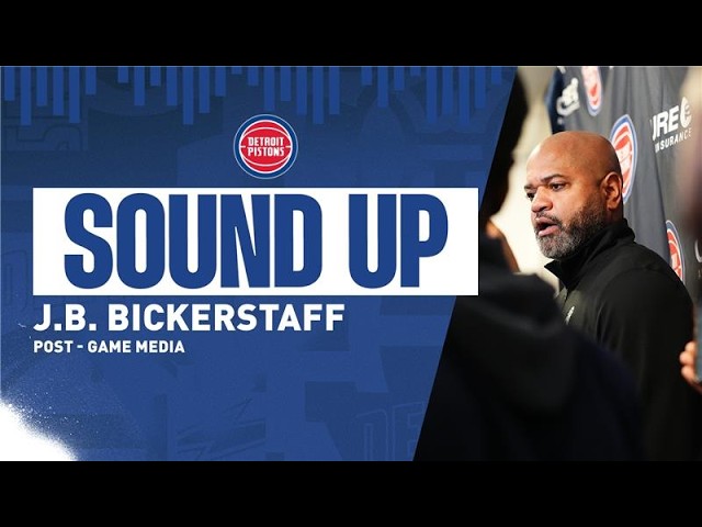 Post-Game Press Conference: J.B. Bickerstaff | Pistons vs. 76ers | 04.04.26 Post-Game Press Conference: J.B. Bickerstaff | Pistons vs. 76ers | 04.04.26