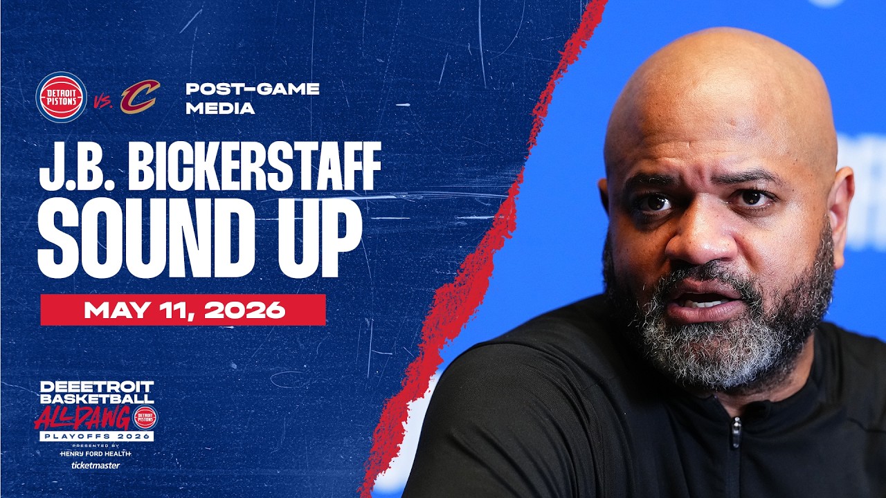 Round 2 Game 4: Post-Game Press Conference: J.B. Bickerstaff | Pistons vs. Cavs | 05.11.26 Round 2 Game 4: Post-Game Press Conference: J.B. Bickerstaff | Pistons vs. Cavs | 05.11.26