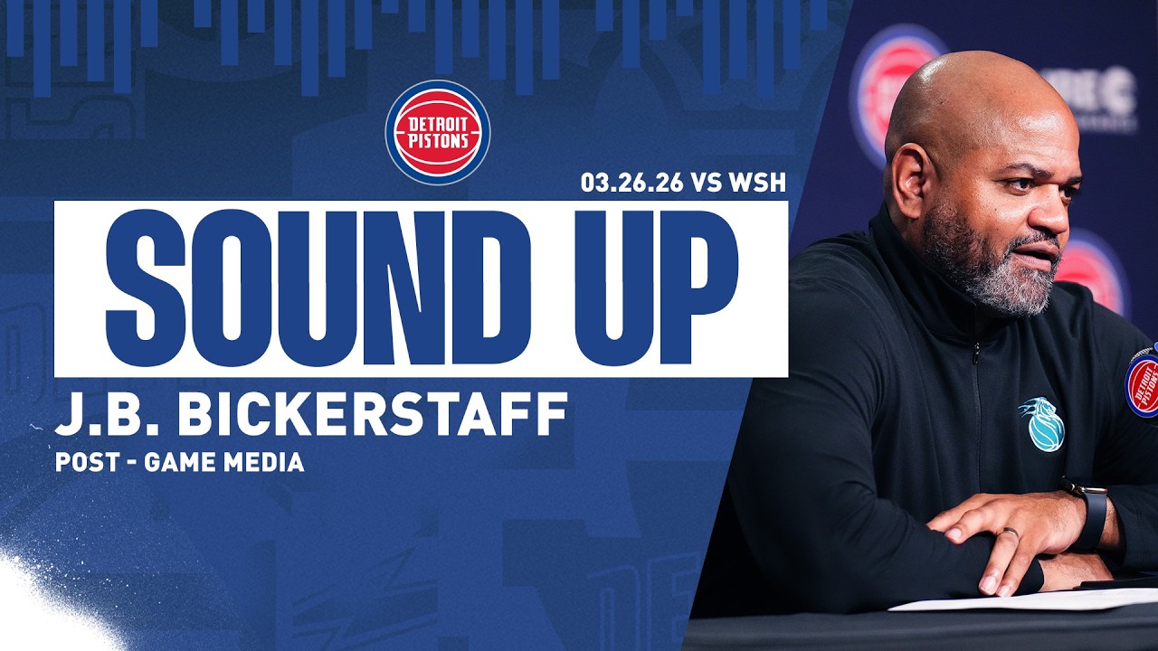 Post-Game Press Conference: J.B. Bickerstaff | Pistons vs. Pelicans | 03.26.26 Post-Game Press Conference: J.B. Bickerstaff | Pistons vs. Pelicans | 03.26.26