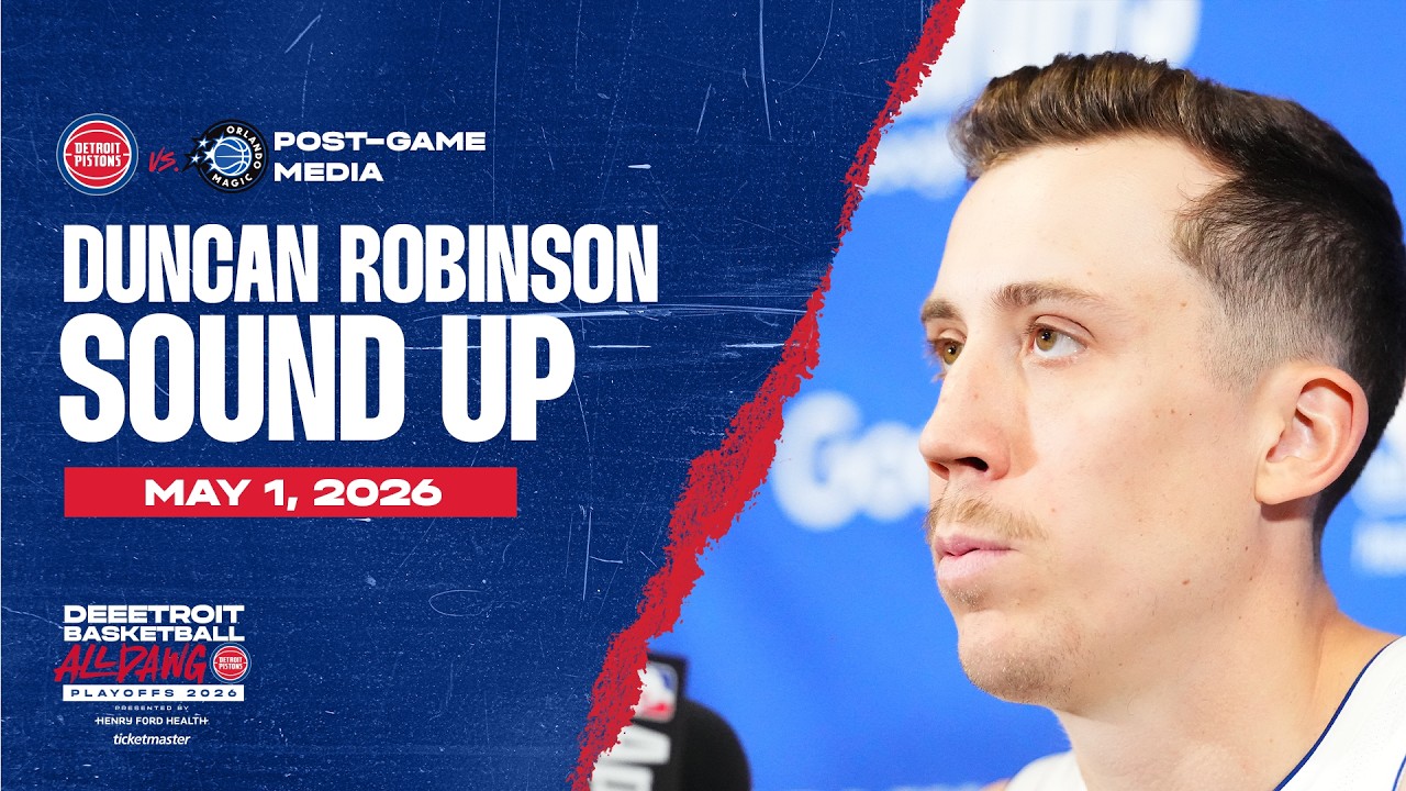 Game 6 Post-Game Press Conference: Duncan Robinson | Pistons vs. Magic | 05.01.26 Game 6 Post-Game Press Conference: Duncan Robinson | Pistons vs. Magic | 05.01.26