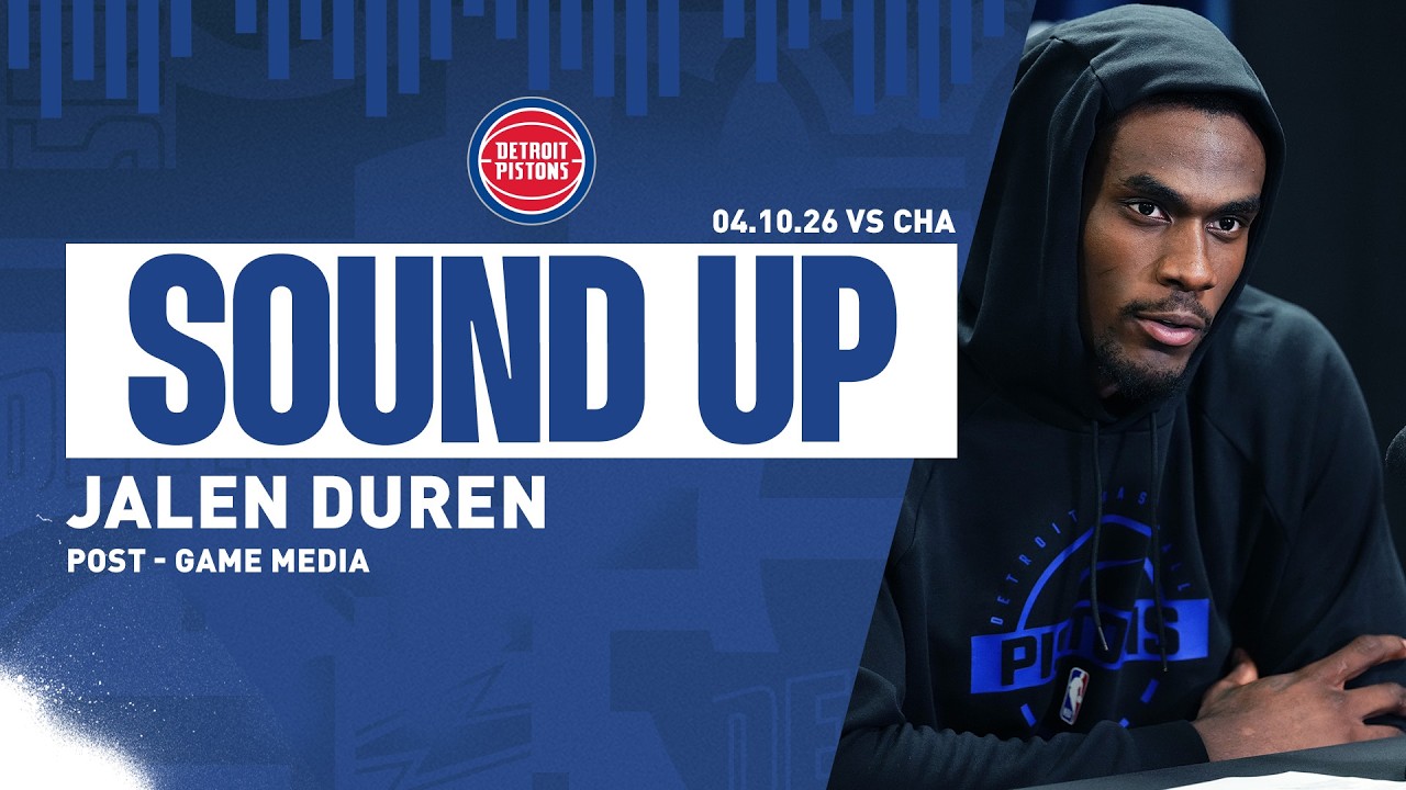 Post-Game Press Conference: Jalen Duren | Pistons vs. Hornets | 04.10.26 Post-Game Press Conference: Jalen Duren | Pistons vs. Hornets | 04.10.26