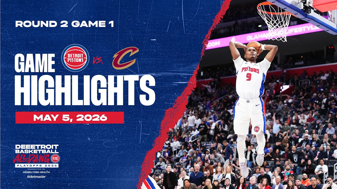 Pistons Win Game 1 vs. Cavaliers | Round 2 Highlights | 05.05.26 Pistons Win Game 1 vs. Cavaliers | Round 2 Highlights | 05.05.26