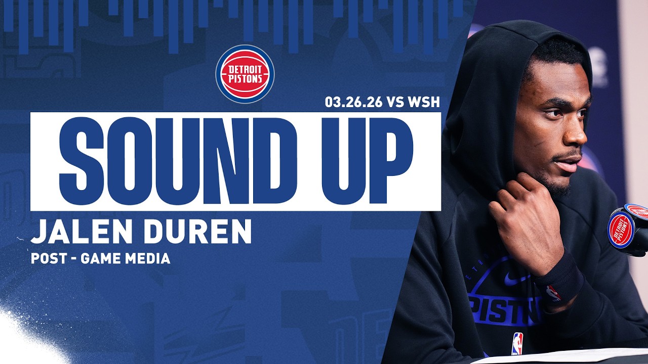 Post-Game Press Conference: Jalen Duren | Pistons vs. Pelicans | 03.26.26 Post-Game Press Conference: Jalen Duren | Pistons vs. Pelicans | 03.26.26