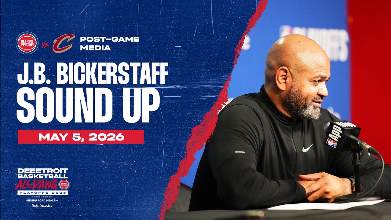 Game 1 Round 2: Post-Game Press Conference: J.B. Bickerstaff | Pistons vs. Cavs | 05.05.26 Game 1 Round 2: Post-Game Press Conference: J.B. Bickerstaff | Pistons vs. Cavs | 05.05.26