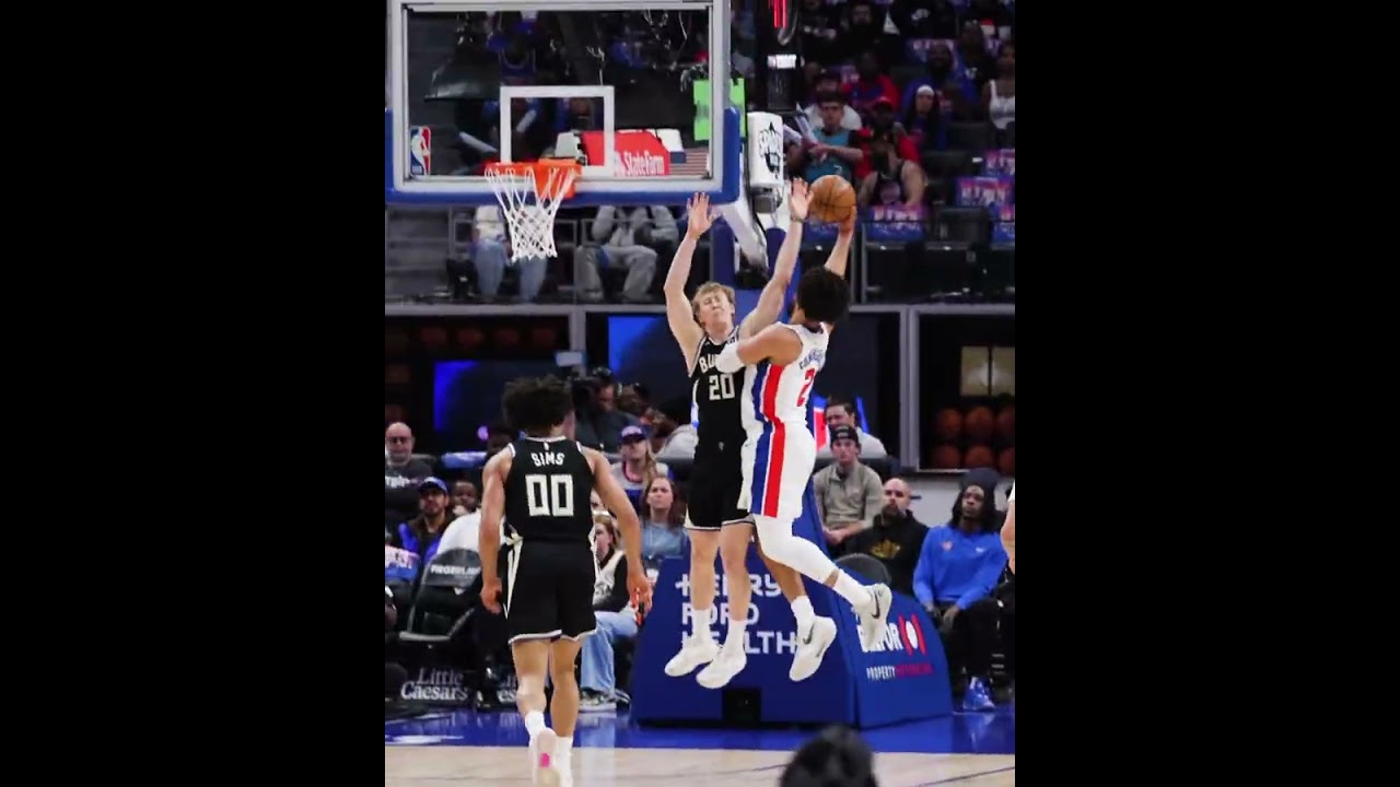 1st Bucket Back #cadecunningham #pistons #nba 1st Bucket Back #cadecunningham #pistons #nba