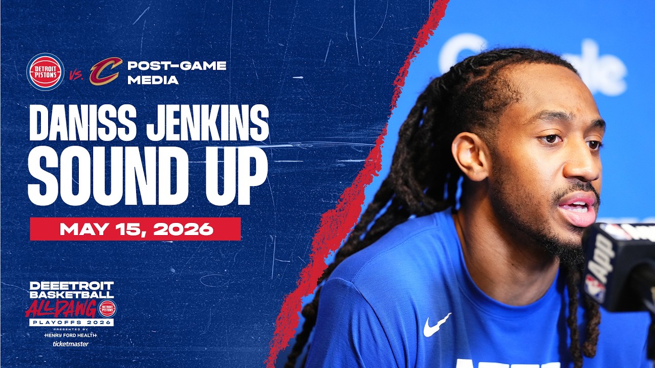 Round 2 Game 6: Post-Game Press Conference: Daniss Jenkins | Pistons vs. Cavs | 05.15.26 Round 2 Game 6: Post-Game Press Conference: Daniss Jenkins | Pistons vs. Cavs | 05.15.26