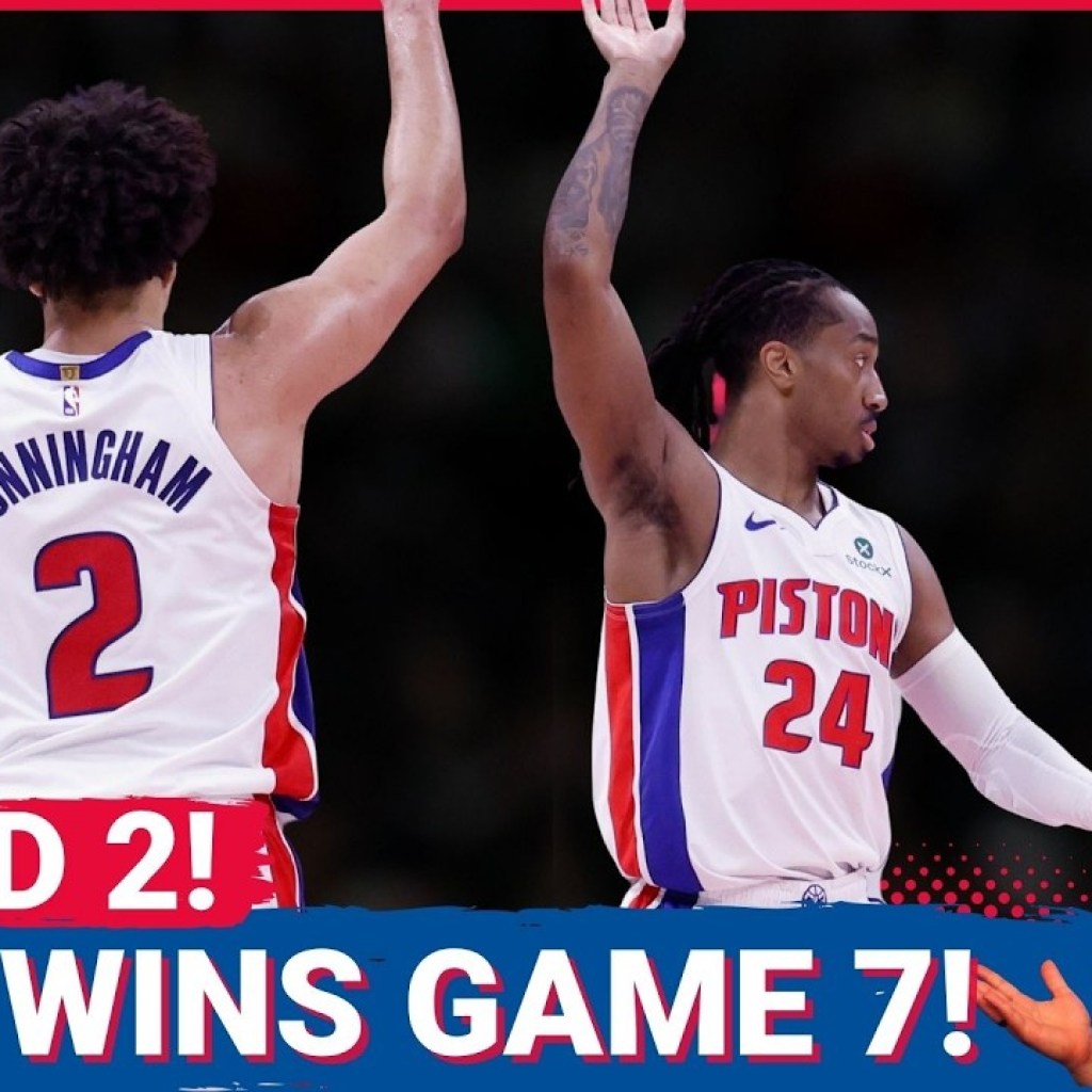 DETROIT PISTONS WIN GAME 7 AND ADVANCE TO THE SECOND ROUND FOR FIRST TIME SINCE 2008! DETROIT PISTONS WIN GAME 7 AND ADVANCE TO THE SECOND ROUND FOR FIRST TIME SINCE 2008!