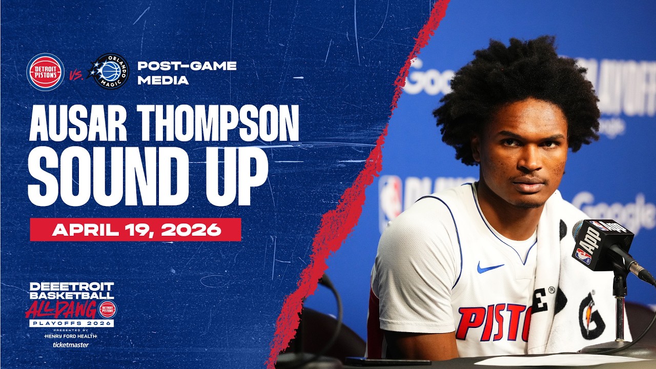 Post-Game Press Conference: Ausar Thompson | Pistons vs. Magic | 04.19.26 Post-Game Press Conference: Ausar Thompson | Pistons vs. Magic | 04.19.26