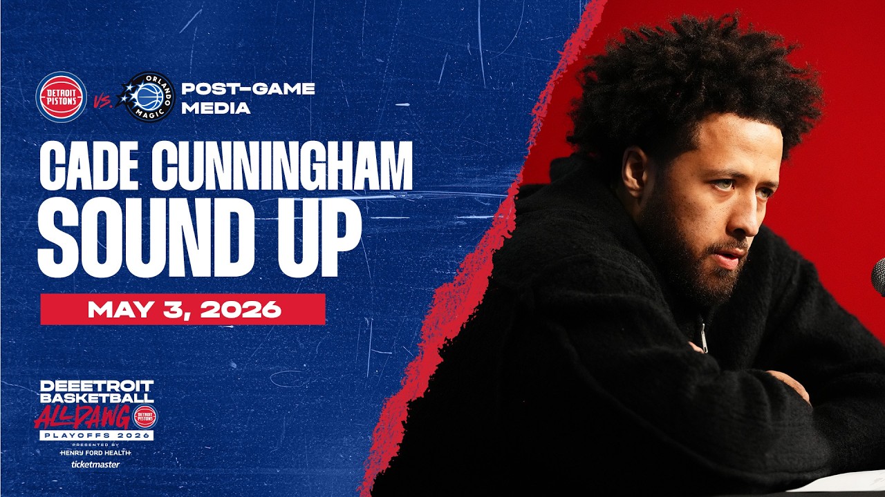 Game 7: Post-Game Press Conference: Cade Cunningham | Pistons vs. Magic | 05.03.26 Game 7: Post-Game Press Conference: Cade Cunningham | Pistons vs. Magic | 05.03.26