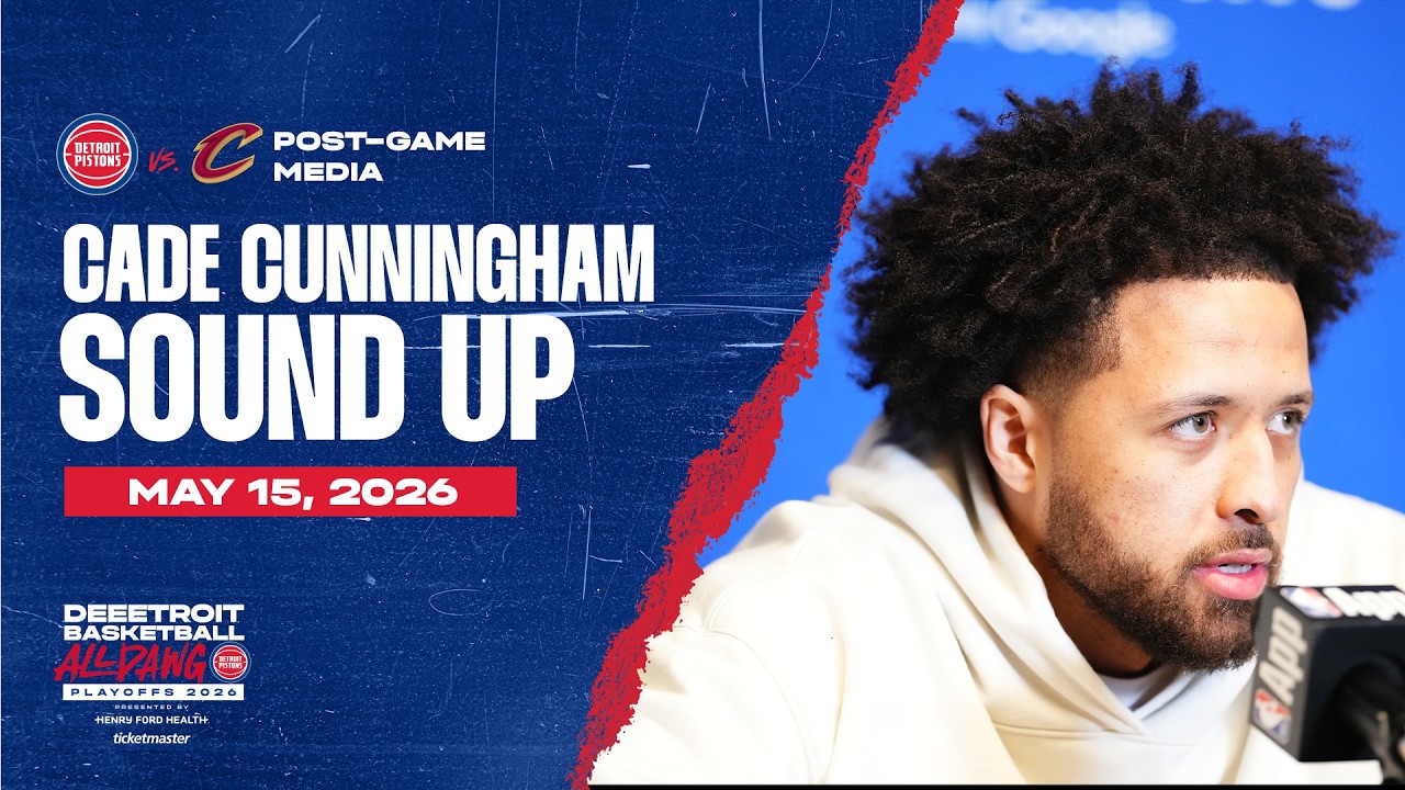 Round 2 Game 6: Post-Game Press Conference: Cade Cunningham | Pistons vs. Cavs | 05.15.26 Round 2 Game 6: Post-Game Press Conference: Cade Cunningham | Pistons vs. Cavs | 05.15.26