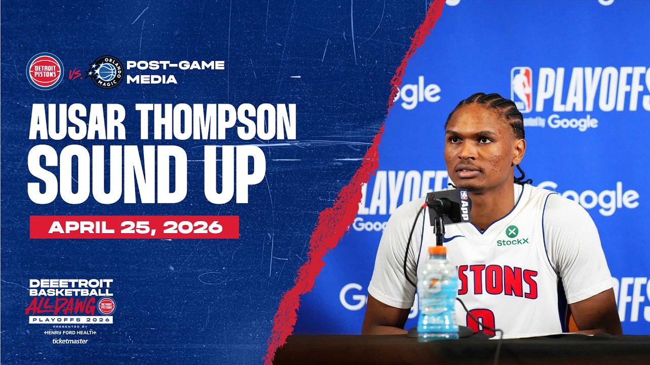Post-Game Press Conference: Ausar Thompson | Pistons vs. Magic | 04.25.26 Post-Game Press Conference: Ausar Thompson | Pistons vs. Magic | 04.25.26