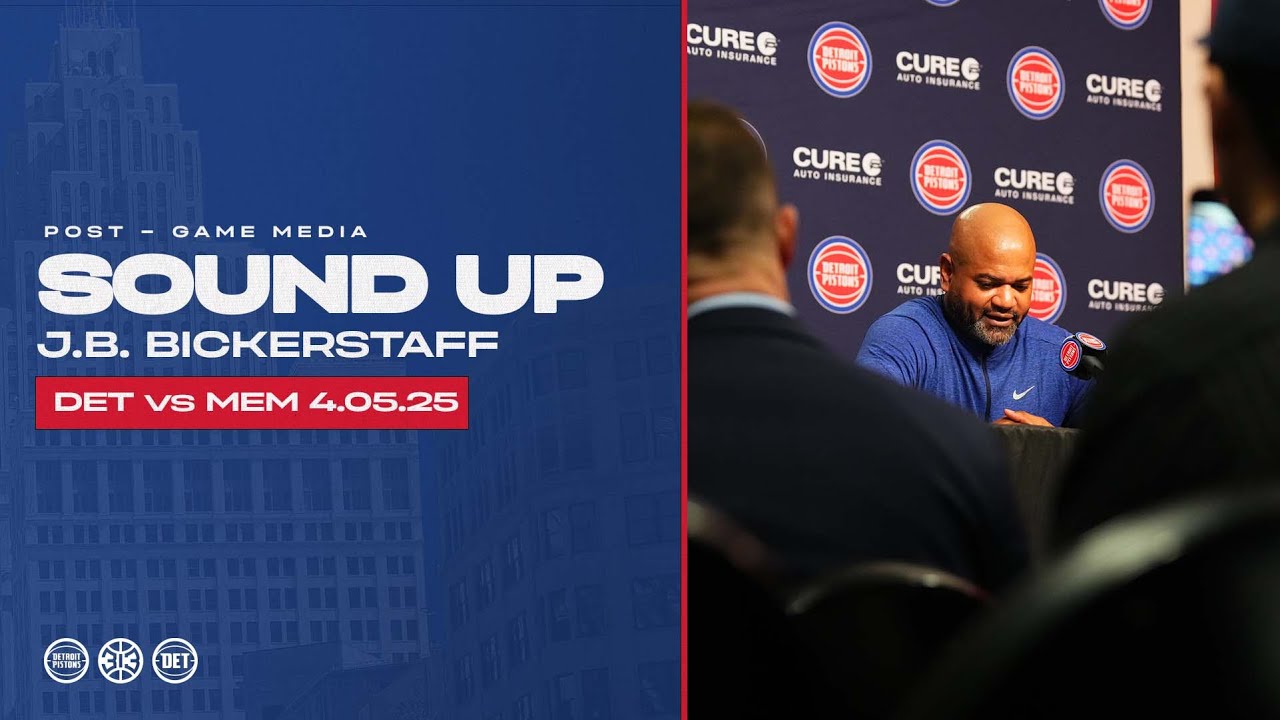 Post-Game Press Conference: JB Bickerstaff | Pistons vs Grizzlies 04.05.25 Post-Game Press Conference: JB Bickerstaff | Pistons vs Grizzlies 04.05.25