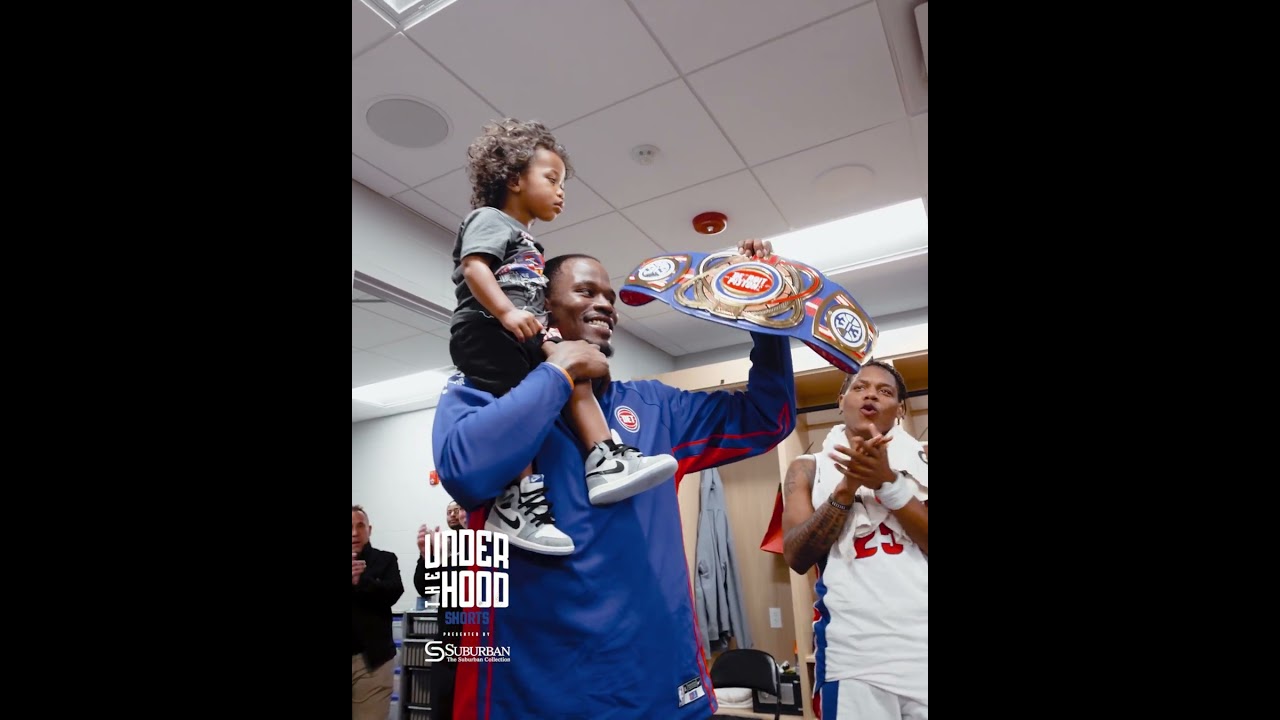 Ironman Woo takes the belt into the playoffs #pistons #nba Ironman Woo takes the belt into the playoffs #pistons #nba